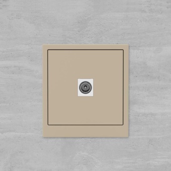 Розетка телевизионная одиночная TV KANT ванильн. марципан DKC 7015503