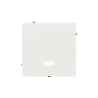 Выключатель 2-кл. KANT с подсветкой бел. магнолия DKC 7000134