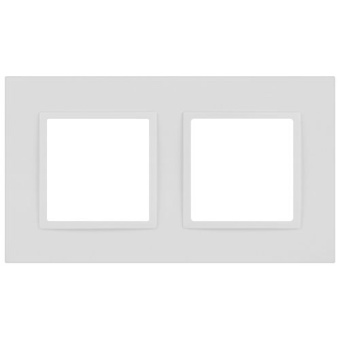 Рамка 2-м Elegance 14-5012-01М Classic для розеток и выключателей матов. бел. Эра Б0065824