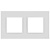 Рамка 2-м Elegance 14-5012-01М Classic для розеток и выключателей матов. бел. Эра Б0065824