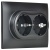 Розетка 2-м SKANDY 16А с заземл. защ. шторки в сборе SK-R07Bl черн. IEK SK-R24-16-K02-F Розетка 2-м SKANDY 16А с заземл. защ. шторки в сборе SK-R07Bl черн. IEK SK-R24-16-K02-F