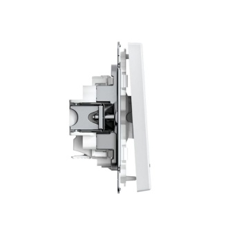 Выключатель 1-кл. ArtGallery 10AX с подсветкой быстрозажим. клем. механизм бел. SE GAL000113S