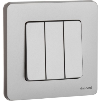 Выключатель 3-кл. Inspiria 10АХ 250В винтов. зажимы алюм. Leg 673542