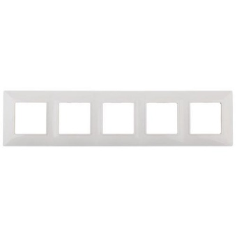 Рамка 5-м 14-5005-01 Elegance бел. ЭРА Б0034405