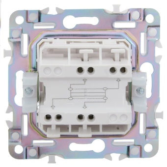 Выключатель перекрестный 1-кл. SKANDY 10А SK-V03W арктич. бел. IEK SK-V13-0-10-K01