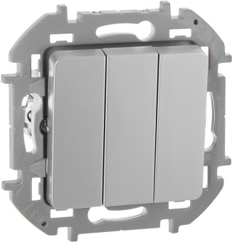 Выключатель 3-кл. Inspiria 10АХ 250В винтов. зажимы алюм. Leg 673542