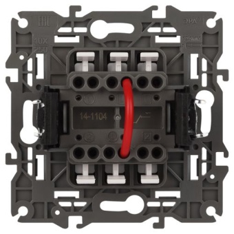 Выключатель 2-кл. Elegance 14-1104-16 250В 10АХ титан Эра Б0065803