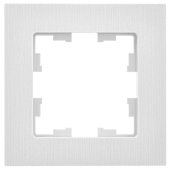 Рамка 1-м BRITE РУ-1-Бр бел. рифленый IEK BR-M12-51-K01