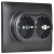 Розетка 2-м SKANDY 16А с заземл. без защ. шторок в сборе SK-R08Bl черн. IEK SK-R21-16-K02-F Розетка 2-м SKANDY 16А с заземл. без защ. шторок в сборе SK-R08Bl черн. IEK SK-R21-16-K02-F