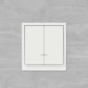 Переключатель 2-кл. KANT с подсветкой бел. магнолия DKC 7000144