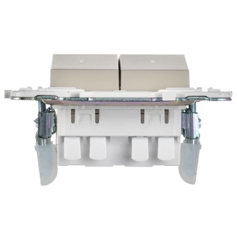 Выключатель проходной 2-кл. SKANDY 10А SK-V10B с индикацией беж. IEK SK-V22-1-10-K10