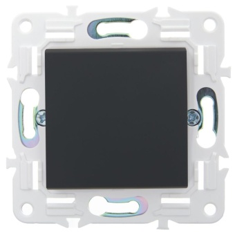 Выключатель 1-кл. SKANDY 10А SK-V01G графит IEK SK-V10-0-10-K53