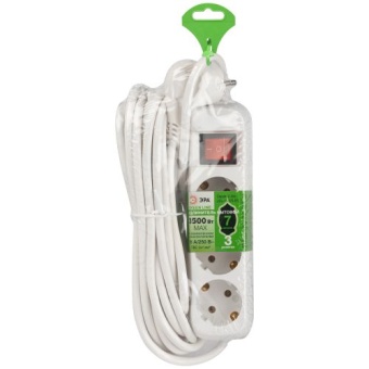 Удлинитель 3х7м с заземл. с выкл. ПВС 3х1 UDL-16-370-ES Greenline Эра Б0065012