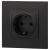 Розетка 1-м СП Эра Elegance 14-2101-05 16А IP20 16AX 250В 2P+E Schuko антрацит Эра Б0034269