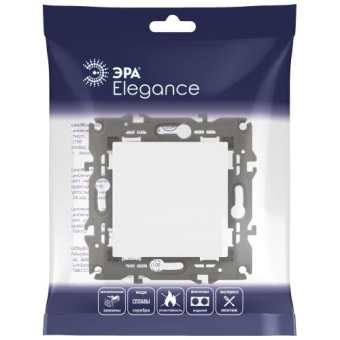 Выключатель 1-кл. СП Elegance 14-1101-01 10А IP20 250В 10AX механизм бел. Эра Б0034207