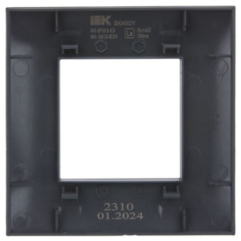 Рамка 1-м SKANDY SK-F01G графит IEK SK-M12-K53