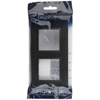 Рамка 2-м Elegance 14-5012-05 Classic антрацит Эра Б0060580