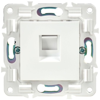 Розетка компьютерная RJ45 кат.5E SKANDY SK-K01W арктич. бел. IEK SK-K10-1-K01