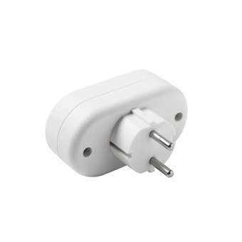 Разветвитель 2-м плоский без заземл. 10А 2200Вт 250В бел. DОМТОК 2651