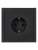 Розетка СП FORTE&PIANO FP114 16А с заземл. без защ. шторок безвинт. крепл. черн. IEK FP-R11-16-1-K02