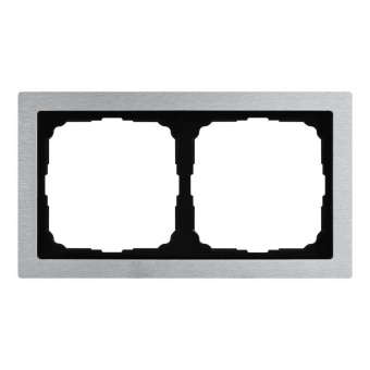 Рамка 2-м ArtGallery Pure метал. алюм. SE GAL312102