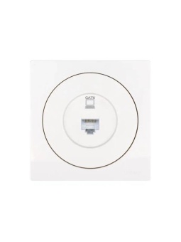 Розетка компьютерная СП OSEN RJ45 кат.6 механизм бел. LEZARD 743-0288-140