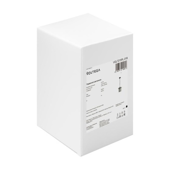 Светильник Cruz 1х40Вт E27 IP44 подвесной Voltega VGL7215PL-01B