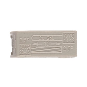 Клемма монтажная для подключения светильников PTC-2P 224-101 400В 24А 0.5-2.5кв.мм JazzWay 5051294