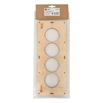 Шаблон для подрозетников c 4 отв. d68мм Expert EKF sh-d68-4