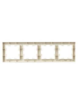 Рамка 4-м BRITE РУ-4-БрКр беж. IEK BR-M42-K10