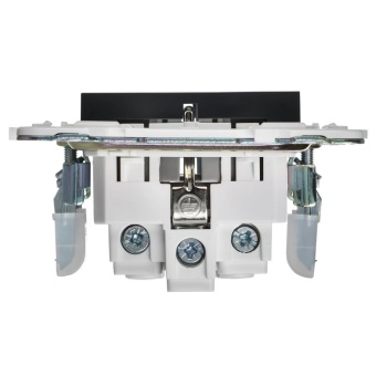 Розетка SKANDY 16А с заземл. защ. шторки SK-R04G графит IEK SK-R14-16-K53