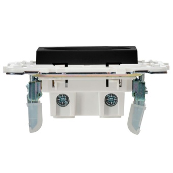 Розетка SKANDY 10А без заземл. без защ. шторок SK-R02Bl черн. IEK SK-R10-10-K02