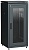 Шкаф сетевой 19дюйм LINEA N 24U 600х600мм стеклянная передняя дверь задняя металлическая черн. ITK LN05-24U66-GM