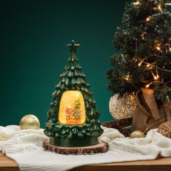 Светильник декоративный "Новогодняя елка" с подсветкой и конфетти питание от USB Neon-Night 501-180