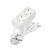 Удлинитель 2х1.5м с заземл. 16А IP20 3.5кВт ПВС 3х1 бел. DOMTOK 2384
