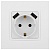 Розетка 16А 250В 2P+E с 2хUSB 5В-3А защ. шторки Elegance бел. 14-4109-01 ЭРА Б0047867