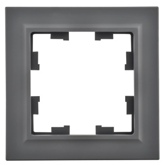 Рамка 1-м BRITE РУ-1-БрГ графит IEK BR-M12-K53