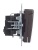 Розетка BRITE РСбш10-3-БрТБ 16А IP20 с заземл. защ. шторки с крышкой механизм бронза IEK BR-R16-16-K45