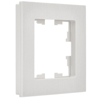 Рамка 1-м BRITE РУ-1-Бр бел. рифленый IEK BR-M12-51-K01