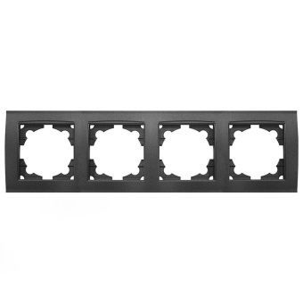 Рамка 4-м Бриллиант горизонт. графит Universal 7947502-Gr