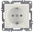 Розетка 1-м СП LAVIN/KAREN 16А IP20 с заземл. с крышкой механизм бел. ARVIA 50 01 1000 218