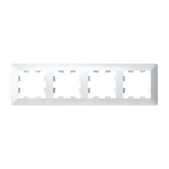 Рамка 4-м AtlasDesign Air бел./дым. бел. SE ATN220104