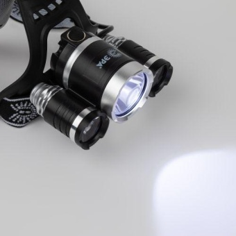 Фонарь аккумуляторный налобный GA-809 8Вт 3SMD CREE High Power Headlamp алюм. Эра Б0056111