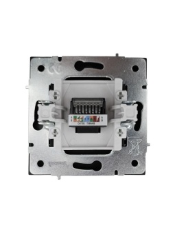 Розетка компьютерная 1-мест. СП ZIMA IP20 черн. бархат LEZARD 704-4288-139
