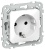Розетка СП FLITE РС11-1-ФлБ 16А с заземл. без защ. шторок безвинтовое крепление механизм бел. IEK FI-R11-16-1-K01