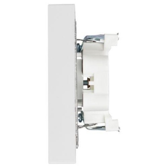 Розетка 2-м СП Accent 6-205-01 16А IP20 250В 2P+E Schuko AL/CU бел. Intro Б0063485