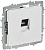 Розетка компьютерная СП BRITE РК11-БрАБ RJ45 кат.6 механизм арктич. бел. IEK BR-K10-2-K91
