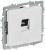 Розетка компьютерная СП BRITE РК10-БрАБ RJ45 кат.5E механизм арктич. бел. IEK BR-K10-1-K91