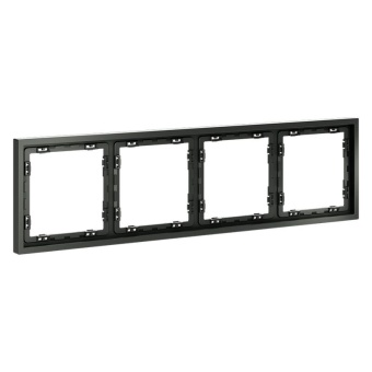 Рамка 4-м S70 пластик. титан Voltum VLS100406