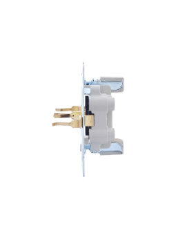 Розетка 2-м СП VESNA с заземл. со шторками ПБТ кремов. LEZARD 742-0300-178B